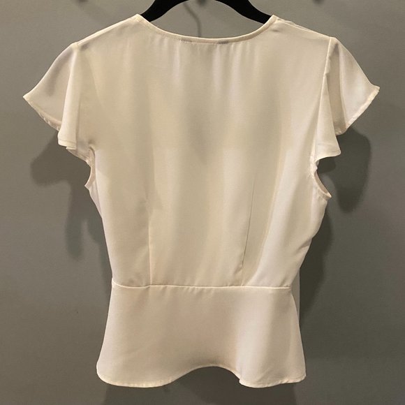 *NOT FOR SALE/SOLD* Banana Republic Wrap Blouse (Sz XXS) Off White - NWOT - Picture 2 of 3